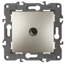 14-3102-04  ЭРА Розетка TV проходная, IP20, Эра Elegance, шампань