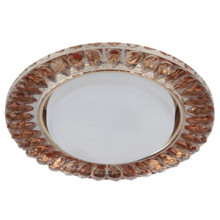 Светильник DK87 GD/TEA  ЭРА под лампу Gx53, 220V,13W, золото/чай