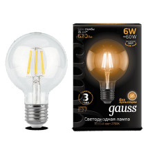 Лампа Gauss LED Filament G95 E27 6W 2700K 1/20