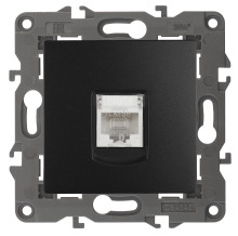 14-3107-05  ЭРА Розетка RJ45, IP20, антрацит