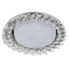 Светильник DK86 CH/WH  ЭРА под лампу Gx53, 220V,13W, хром/прозрачный