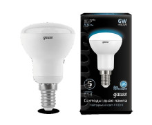 Лампа Gauss LED Reflector R50 E14 6W 4100K 1/10/100