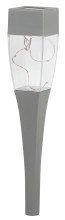 SL-SS38-GLOW-2  ЭРА Садовый светильник на солнечной батарее, сталь, пластик, серый, 38 см