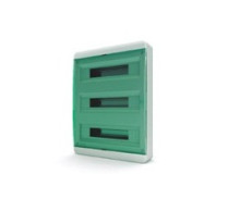 Бокс навесной 54 модуля, IP40, цвет дверки прозрачный зеленый, комплектация 1 (Текфор)(BNZ 40-54-1)