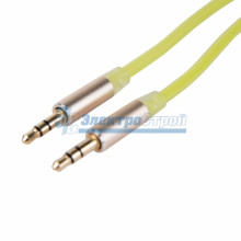 Аудио кабель AUX 3. 5 мм фосфорный 1M зеленый