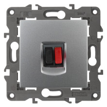 14-3111-03  ЭРА Розетка аудио, IP20, Эра Elegance, алюминий