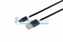 Шнур USB 3.1 type C (male) - USB 2.0 (male) в тканевой оплетке 1M
