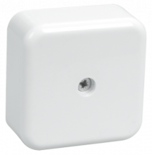 Коробка КМ41206-01 распаячная для о/п 50х50х22 мм белая (4 клеммы 3мм2)