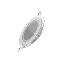 Светильник Gauss, круглый с декоративным стеклом,160х30, Ø118, 12W 3000K, 900лм 1/40