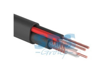 Кабель для видеонаблюдения КВК-П-2 + 2х0,50мм² (CCA),  200м., черный, OUTDOOR  PROCONNECT