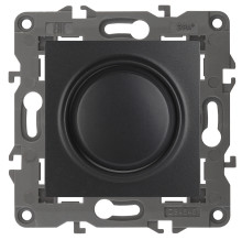 14-4101-05  ЭРА Светорегулятор поворотно-нажимной, 400ВА 230В, IP20, Эра Elegance, антрацит