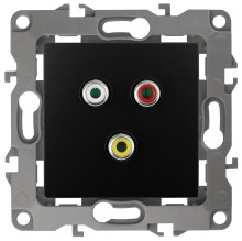 12-3113-05  ЭРА Розетка RCA, IP20, Эра12, антрацит