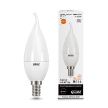 Лампа Gauss LED Elementary Candle Tailed 6W E14 3000K 1/10/50