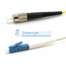 Патч-корд оптический переходной (SM), 9/125 (OS2), LC/UPC-FC/UPC, (Simplex), PVC, 1м