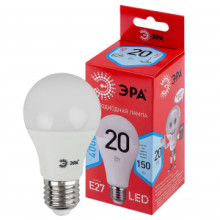 Лампочка светодиодная ЭРА RED LINE LED A65-20W-840-E27 R E27 20Вт груша нейтральный белый свет