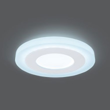 Светильник Gauss Backlight BL115 Кругл. Акрил, 3+3W, LED 4000K, Ø105, 1/40