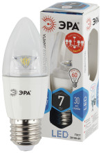 Лампа светодиодная Эра LED B35-7W-840-E27-Clear (диод,свеча,7Вт,нейтр, E27)