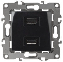 12-4110-06  ЭРА Устройство зарядное USB, 230В/5В-2100мА, IP20, Эра12, чёрный