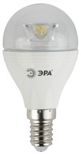 Лампа светодиодная Эра LED P45-7W-827-E14-Clear (диод,шар,7Вт,тепл, E14)