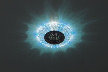 Светильник DK LD2 SL/BL+WH  ЭРА декор cо светодиодной подсветкой (голубой+белый), прозрачный