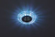 Светильник DK LD3 SL/WH+BL  ЭРА декор cо светодиодной подсветкой( белый+голубой), прозрачный