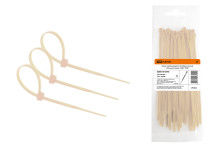 Хомут нейлоновый 2.5х100мм (сосна) (25 штук) серия 