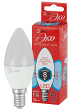 Лампа светодиодная Эра ECO LED B35-8W-840-E14 (диод, свеча, 8Вт, нейтр, E14)