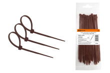 Хомут нейлоновый 2.5х150мм (венге) (25 штук) серия 