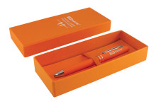 Ручка оранжевая покрытие Soft tach в подарочном футляре TDM