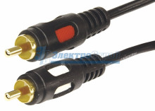 Шнур 2RCA Plug - 2RCA Plug  3М  (GOLD)  REXANT