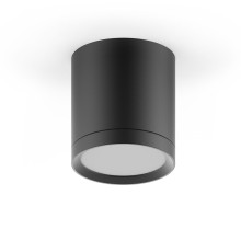 LED светильник накладной с рассеивателем HD014 6W (черный) 3000K 68х75мм 1/30
