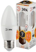 Лампочка светодиодная ЭРА STD LED B35-7W-827-E27 E27 7Вт свеча теплый белый свет