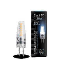 Лампа Gauss LED G4 AC220-240V 2W 4100K 1/20/200