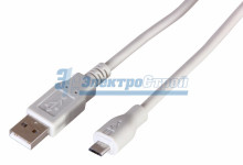 Шнур  micro USB (male) - USB-A (male)  3M  REXANT
