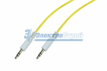 Аудио кабель AUX 3.5 мм гелевый 1M желтый