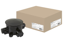 Коробка электромонтажная КЭМ 2-660-4 ОП D95 мм IP65, 4-х рожк. (карболит) TDM