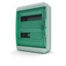 Бокс навесной  24 модуля, IP65, цвет дверки прозрачный зеленый, комплектация 1 (Текфор)(BNZ 65-24-1)