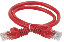 ITK Коммутационный шнур (патч-корд), кат.5Е UTP, 1м, красный