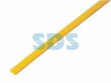 Трубка термоусаживаемая ТУТ нг 5,0/2,5мм, желтая, упаковка 50 шт. по 1м REXANT