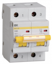 Авт. выкл. ВА47-100 2Р 80А 10кА х-ка D ИЭК