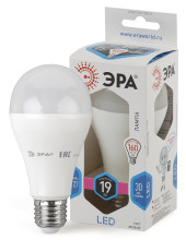 Лампочка светодиодная ЭРА STD LED A65-19W-840-E27 E27 19Вт груша нейтральный белый свeт