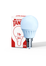 Лампа светодиодная 7W E14 шарик 4000K 220V (TANGO LED G45-7W-E14-W) TANGO
