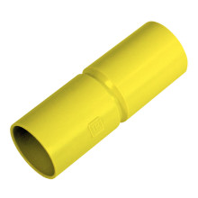 Патрубок-муфта жёлтая д16 (100шт/1200шт уп/кор) Промрукав