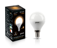 Лампа Gauss LED Globe 4W E14 2700K 1/10/50