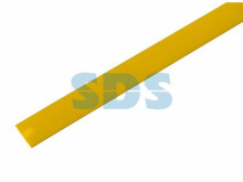 Трубка термоусаживаемая ТУТ нг 13,0/6,5мм, желтая, упаковка 50 шт. по 1м REXANT