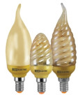Лампа энергосберегающая КЛЛ-СGW-12 Вт-2700 К–Е14 TDM (золотая свеча на ветру) (mini)