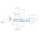 Выключатель-кнопка  металл 220V 2А (2с) (ON)-OFF  Ø7.2  черная  Micro  REXANT