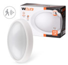 Светодиодный потолочный светильник LCL12-OCs с датчиком движения 12 Вт овал 6500 K IP54 900 лм 239x1