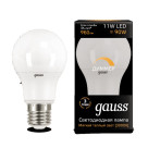 Лампа Gauss LED A60-dim E27 11W 3000К диммируемая 1/10/50