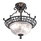 Светильник потолочный  Тип ламп 2*60W E27 материал: металл, стекло 360*340